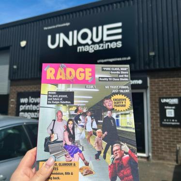Radge and stockist Unique Magazines - credit to Meg McWilliam.jpeg